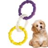 Dog Pull Toy 3-Ring Tug Fetch Exercise Game Outdoor Dog Toys For Indoor Outdoor Garden Lawn Patio Backyard Park Beach