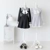 [Yumetembo] Mass-produced Landmine Style Clothing [Dear My Love] Casual Dress, Lace Pearl Ribbon Frill Dress, Women's, Mini, Pink, Yumetenbo