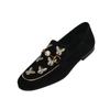 Fashion Women Shoes Flat Shoes Loafers Comfortable Work Flats Shoe Loafers Female New 2024 Spring Autumn Pearl Embroidered Bee