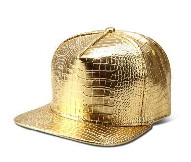 Big Size Crocodile Leatherpattern Baseball Cap Unisex Adjustable Trend Hip Hop Style Cross Skull Flat Brim Duck Tongue Hat
