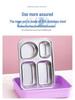 Cartoon Stainless Steel Insulated Lunch Box with Cutlery - Fresh & Stylish Student Design