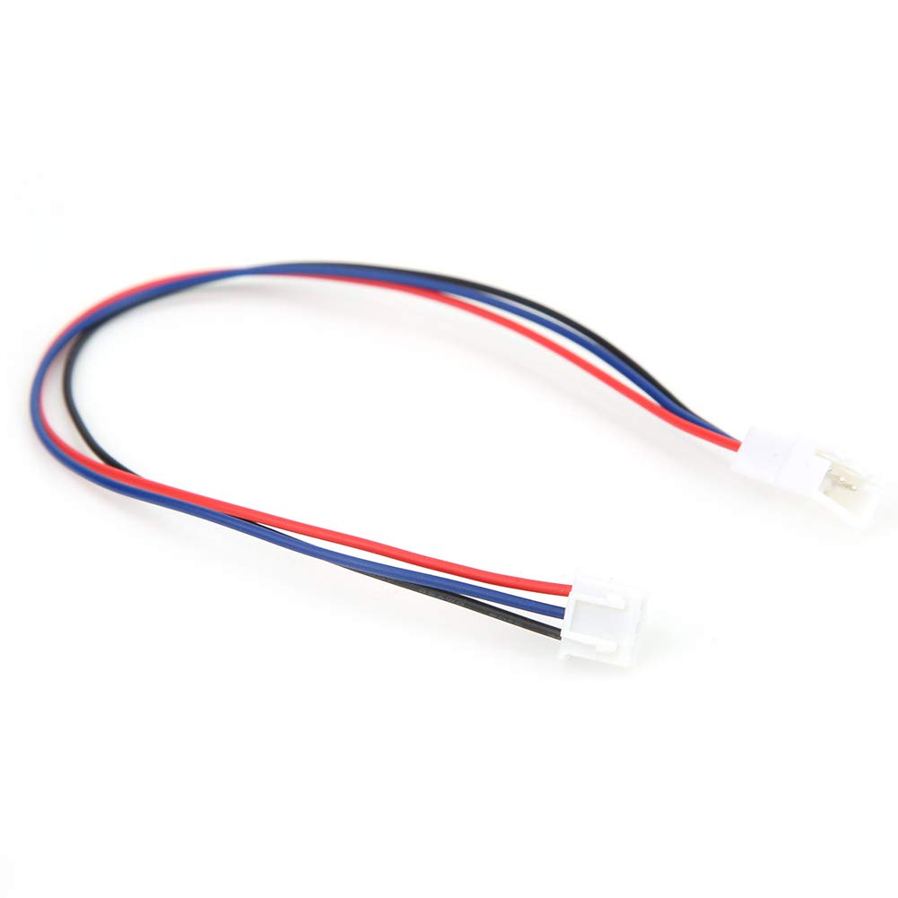 Satz mit 10 JST-XH 2S Verlängerungskabeln 22cm | Für RC Autos, Boote, Flugzeuge | LiPo Akku Anschluss | Rot, Kunststoff