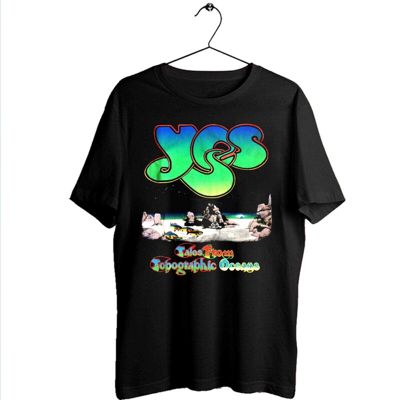 

Нова футболка Yes Tales from Topographic Oceans Бавовняна Чорна Всі Розміри 2XL