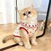 Cherry Pattern Cat Strawberry Vest Breathable Pet T-shirt Summer Pet Clothes  Indoor Wear