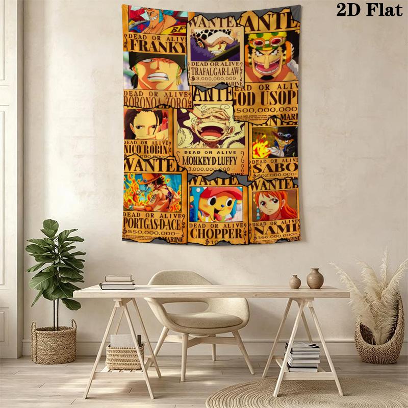 One Piece Tapestry Wall Tapestry Background Cloth Fashion Print Work Of Art Wall Decoration Soft