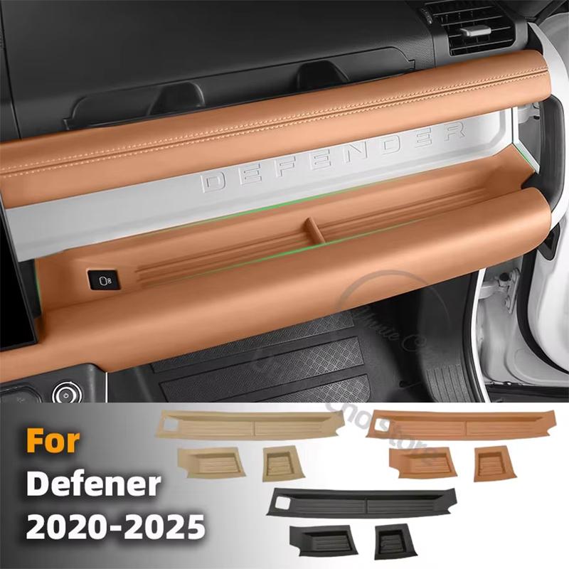For Land Rover Defender L663 Organizer Stowing Tidying Silicone Pad for Passenger Side Dashboard Center Console Anti-slip Mat