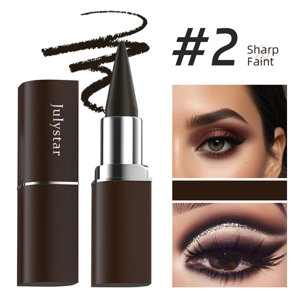 Waterproof Gel Eyeliner Stick Set, Matte Glitter Lipstick Shaped Eye Liner Cream, Long Lasting Smudgeproof Sweatproof Smokey Eye Makeup