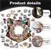 Wacocetoy Irregular Wooden Cat Jigsaw: Fun & Stress-Relief Puzzle