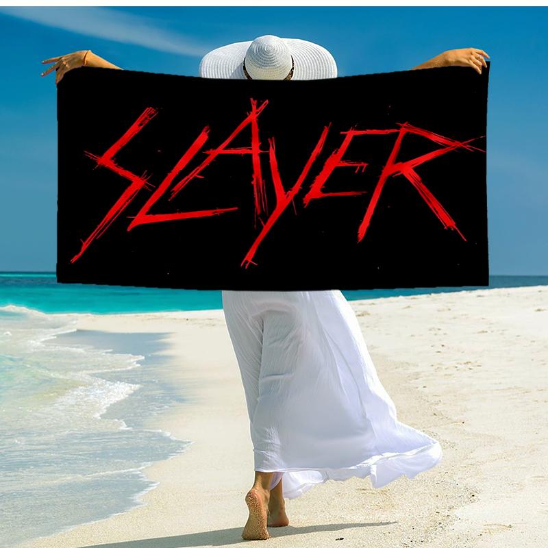 Ręcznik plażowy Slayer Blood Dripping Fashion: Idealne na letnie przygody Miękkie, chłonne i szybkoschnące, odpowiednie do pływania i kąpieli