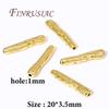 18K Gold Plated Metal Irregular Beads For Jewelry Making,Bracelets Beads,Separators For Bead,DIY Jewelry Making Supplies