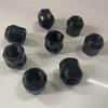 Écrous de roue noirs m12x1.25,m12x1.5 hauteur 21mm Ouvert hex 19mm 16pcs
