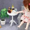 1:12 Dollhouse Miniature Furniture Coffee Table Dollhouse Living Room Decoration Model Side Table Dollhouse Accessories