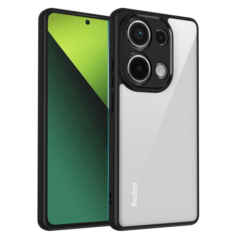 For Xiaomi Poco M6 Pro 4G Case Plating Silicone Bumper Shockproof Clear Back Cover Hard Matte Case for Xiaomi Poco M6 Pro 4G
