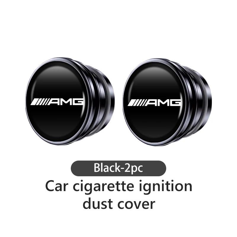 Alloy Car Cigarette Lighter Plug Cover Dustproof Button Cover For Mercedes Benz AMG C180 C300 W124 W176 W177 C200 C260 GLC CLE EE10