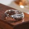 Koi opening retro ring female, salted fish cute medieval jewelry Xiaohongshu spring new single ring
