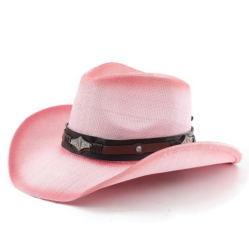 Western Cowboy Hat - Unisex Outdoor Hiking, Travel, Sun Protection, and Shade Hat - Tibetan Style Jazz Hat - Beach Hat