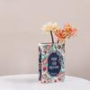 Vase Retro Book Shaped Vase Desktop Ornament for Home Decor Living Room Shelf Creative Ceramic Flower Vase Craft