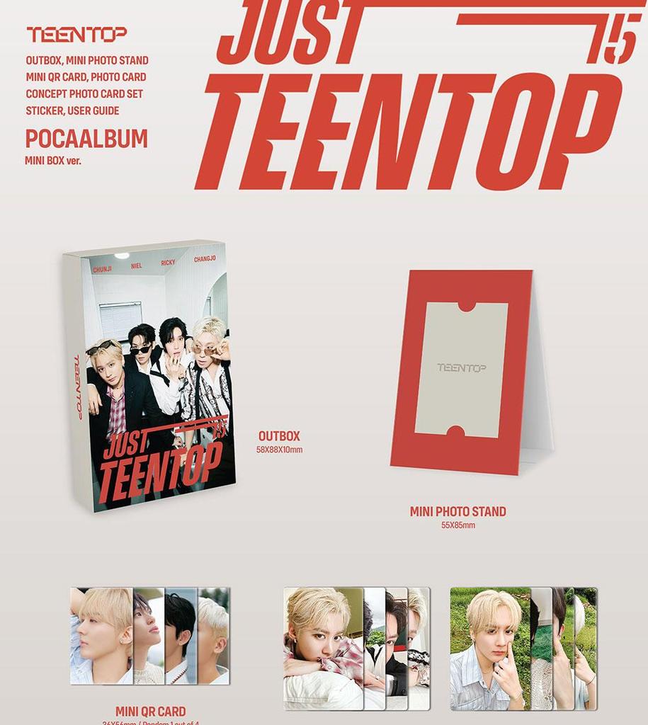 (MINI BOX / MINI SLEEVE POCAALBUM) TEEN TOP [Just 15, Just Teen Top] 10th Mini Album