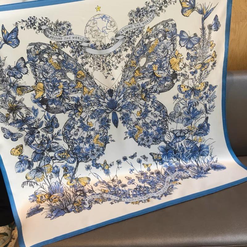 70 silk scarf square scarf high sense fashion versatile professional simulation silk small scarf versatile printed women's silk scarf