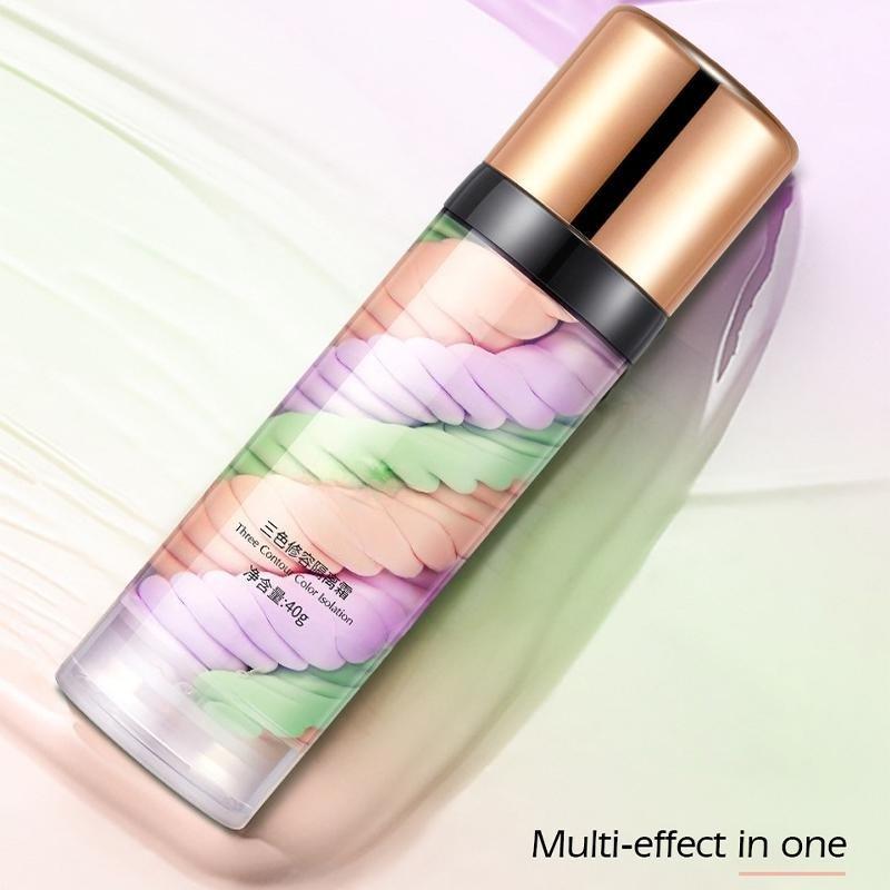 3 Color Isolation Cream Face Makeup Base Cream 40g Lasting Moisturizing Waterproof Oil-controlling Delicate Moisturizing and Brightening Skin Tone
