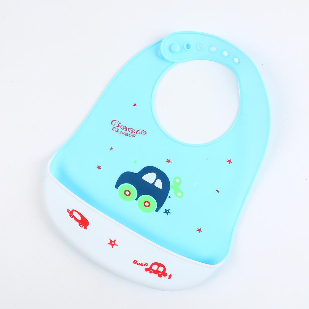Waterproof Silicone Cartoon Bibs for Babies and Toddlers: Leak-Proof, Food-Grade Meal and Drool Protection