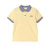 Deesha Mädchen kariertes Patchwork-Kurzarm-Poloshirt