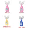 Manual Kids Ushaped Silicone Toothbrush For Oral Cleaning With Soft Bristles For Toddlers