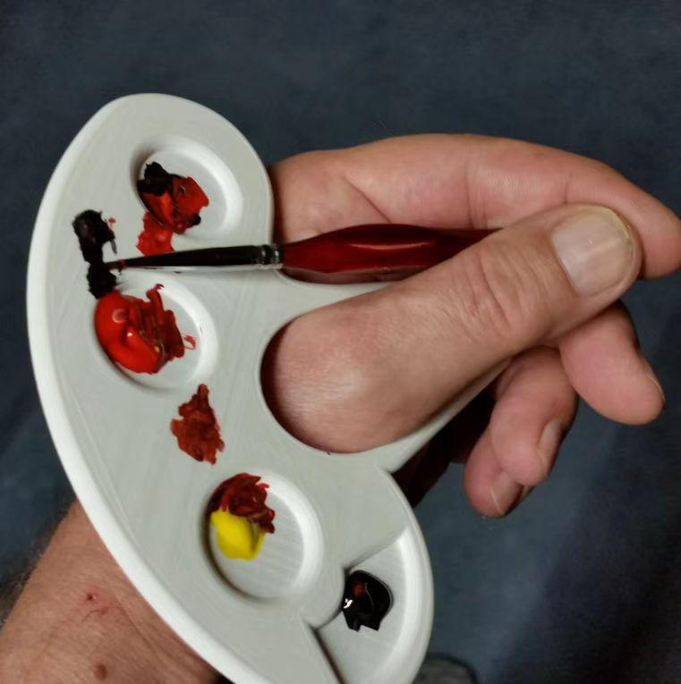 Portable 3D Printed Color Palette for Art Students