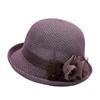 Women's Summer Knitted Sun Hat, Solid Color, Breathable Thin Sun Protection Hat  Fashionable Wide Brim Beach Cap, Trendy Casual Shade Straw Hat