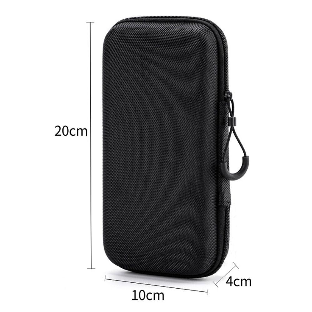 New Hard Shell EVA Storage Box Black Mini Zipper Earphone Case Portable Pouch Carrying Bag for Earphone