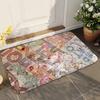 1pc Letter Bathroom Absorbent Mats Anti-Slip Mats Home Decor Supplies Carpets Home Kitchen Floor Mats
