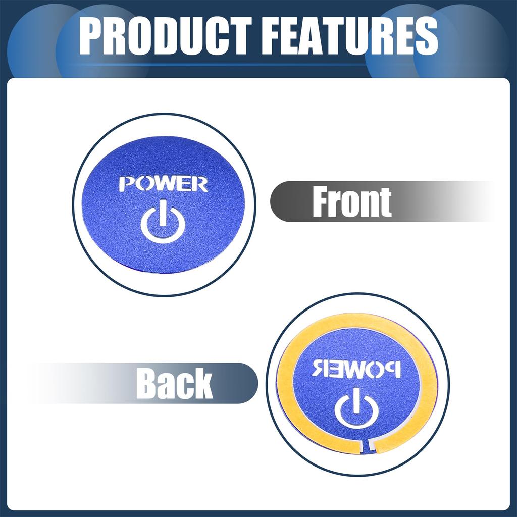 INFINAUTO Engine Start Stop Button Cover for Honda New Vezel RV Series Ignition Starter