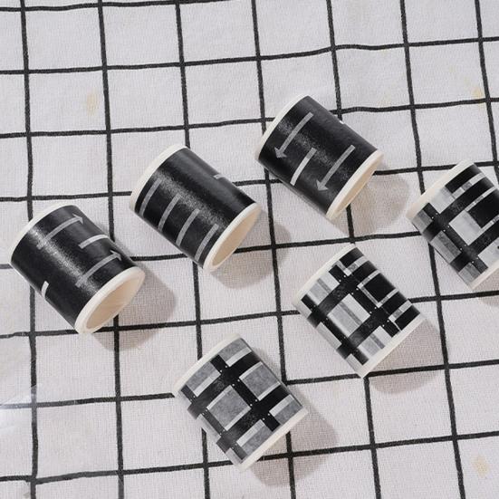 Roadway Tape Black Road Track Car Track Tape Dollhouse Miniature Decor Residue-Free Adhesive Sticker