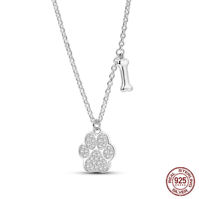 925 Silver Luminous Firefly Heart Shaped Zircon Pendant Necklace For Women Fashion Anniversary Birthday Jewelry Gifts