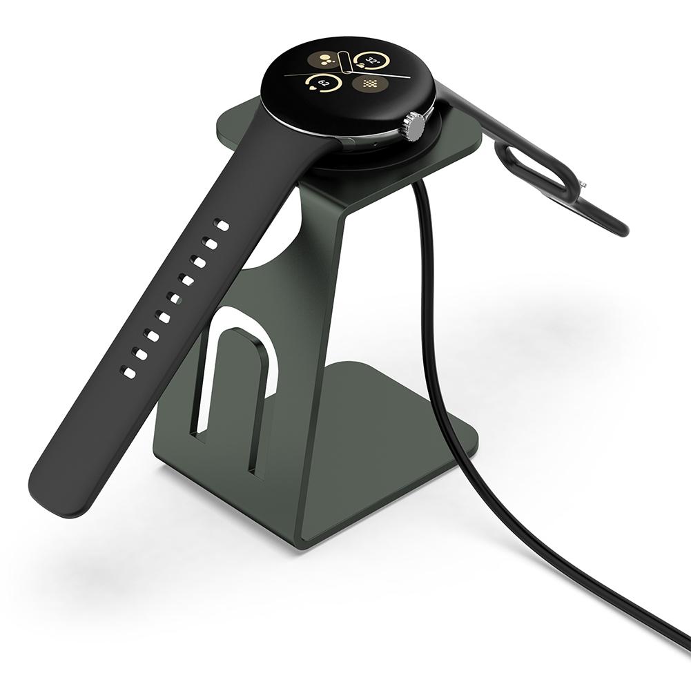 Charging Stand Dock Holder Metal Dock Anti-Slip Charger Dock Stand Bracket Holder for Google Pixel Watch 2/Fitbit Ace LTE