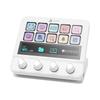 AJAZZ AKP05 Pro Streaming Controller Stream Deck with 10 LCD Custom Keys 4 Dial Knobs RGB Macro Key Shortcut Compatible with OBS Game Video Music