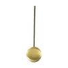 Wall Clock High Gloss Gold Metal Pendulum Swing Movement Quartz Accessories