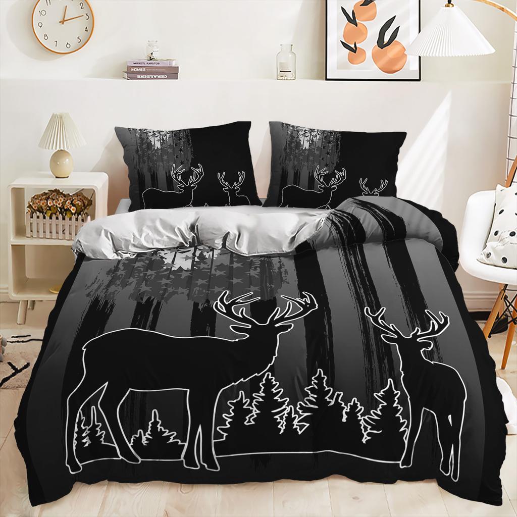 Three-Piece Maple Leaf Coconut Quilt Set Bedding Digital Printing Kit