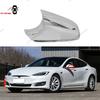 Side Mirror Bottom Lower Holder Frame For Tesla Model S Silver Chrome Glossy 2014 2015 2016 2017 2018 2019 2020 2021 Replacement