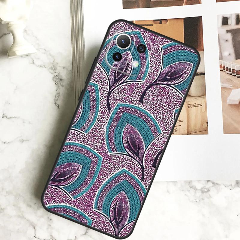 African Wax Fabric Cover For POCO M6 X6 Pro X3 X4 X5 M5s F3 F5 Xiaomi 13T Pro 11T 12T 12 13 Lite 14 Ultra Case