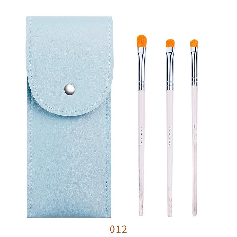 

Colorful Purple Sweet Potato Eyeshadow Blending Brush Set with Animal Hair and Brush Bag