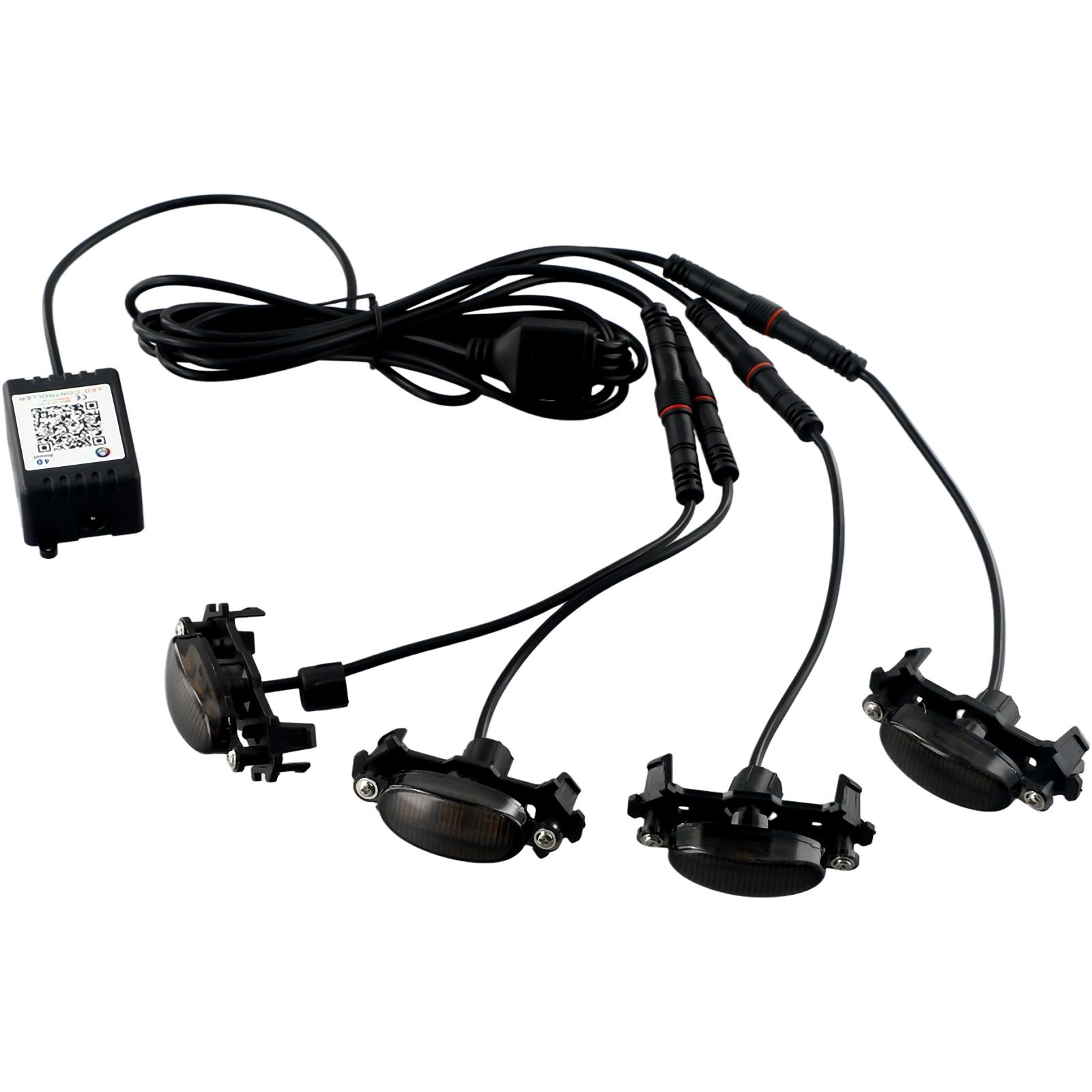 

Комплект светодиодных решеток для автомобиля RGB Color для Tacoma для TRD Pro 2016-2021 Style, автомобильные аксессуары, беспроводное управление, фары