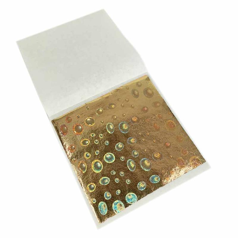 100Pcs Gold Leaf Sheets DIY Nail Gold Leaf Sheets Painting Gold Leaf Paper Resin Decoration Gold-plated Furniture Gold Foil