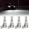 Pack Of 4 9006 LED Bulbs 6000K Bright Light Energy Efficient Quick Installation Aluminum Construction Headlight Bulbs