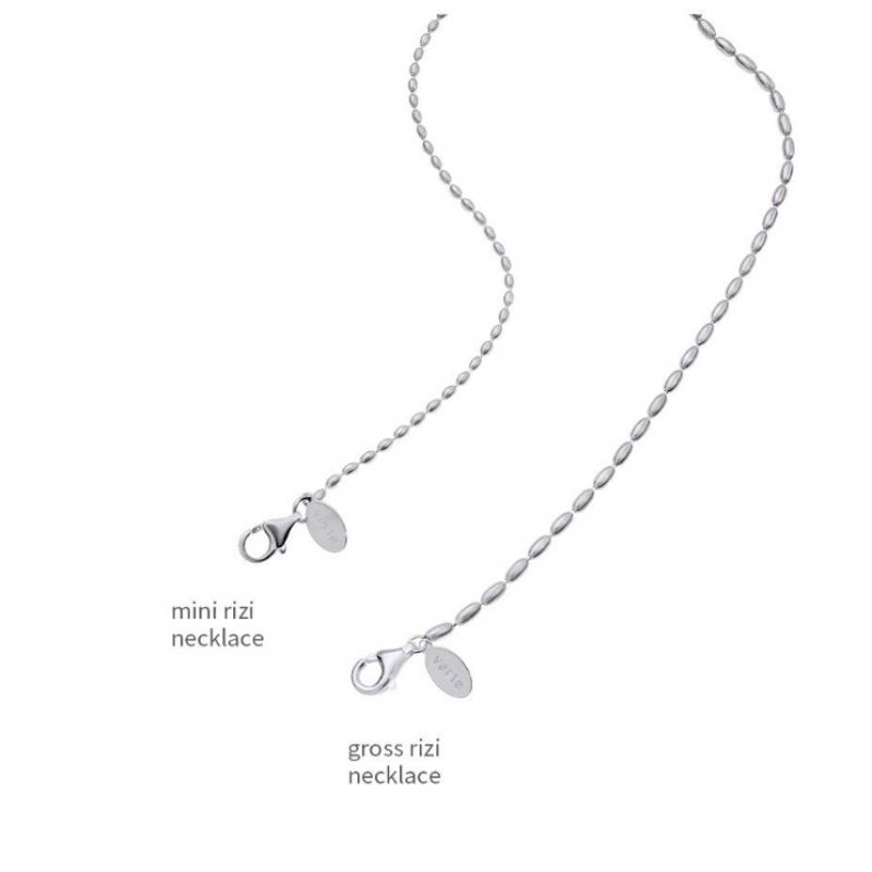 VERTE 925 Silver Mini Rizi Necklace   un.Silver.101
