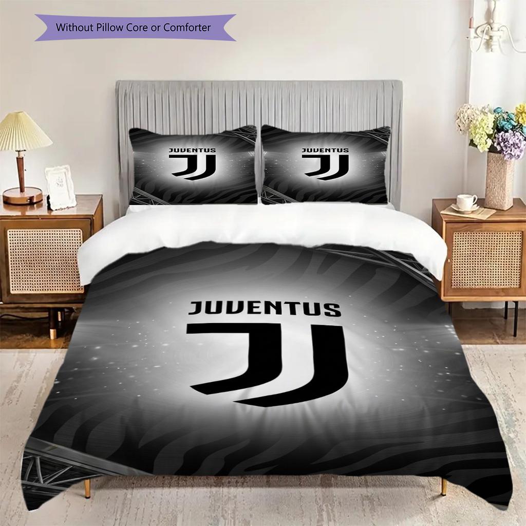 Eredità Juventus: Biancheria da letto Stars Stripes (1 * copripiumino + 2 * federa, senza nucleo) Set biancheria da letto Copripiumino e federa