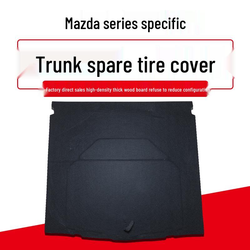 

Mazda Axela/Atenza Spare Tire Cover & Trunk Carpet Mat Axela Sedan Density Board (5mm) + Felt