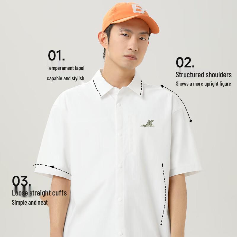 Mark Fairwhale Men's 2025 Ice Silk Short Sleeve Casual Shirt