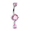Teardrop Shape Navel Ring Crystal Belly Piercing Jewelry Fashion Belly Button Rings  Daily