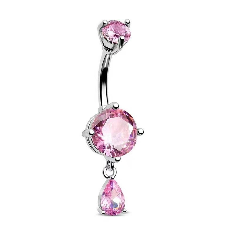 Teardrop Shape Navel Ring Crystal Belly Piercing Jewelry Fashion Belly Button Rings Daily